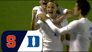 Duke vs Syracuse College Soccer Highlights [upl. by Sivia50]