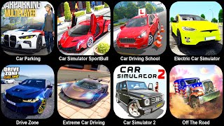 Car Parking MultiplayerCar Simulator SportBullCar Driving SchoolElectric Car SimulatorDive Zone [upl. by Suiram]