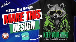 T shirt design software for beginners How to Make a T shirt design online  Kittl [upl. by Pontus]