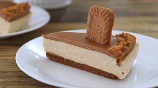 NoBake Lotus Biscoff Cheesecake Recipe  Cookie Butter Cheesecake Recipe [upl. by Nwahsauq]