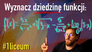 Jak wyznaczyć DZIEDZINĘ ze wzoru FUNKCJI❓ Jakie ZAŁOŻENIA należy uwzględniać w matematyce❓ [upl. by Colt]