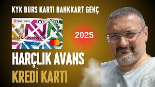 ZİRAAT BURS KARTI BANKKART GENÇ KREDİ KARTI VE HARÇLIK AVANS KULLANIMI 2025 [upl. by Shiverick552]