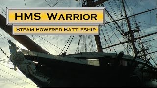 Queen Victorias Historic Battleship HMS Warrior Portsmouth Historic Dockyard Royal Navy History [upl. by Ahsenot]