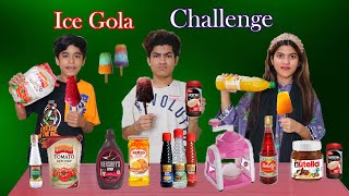 Ice Gola Challenge  Bhai Behan ka challenge  MoonVines [upl. by Demahom597]