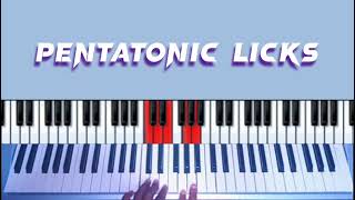 Pentatonic Piano Licks and Runs on Cmajor viral pentatonicscale [upl. by Idurt]