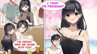 Manga Dub The TSUNDERE takes me home and the next day claims that shes pregnant RomCom [upl. by Izak99]