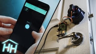 How to Make a Smartphone Connected Door Lock [upl. by Nidnarb]