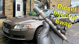 Volvo V70 D5 Injector Replacement  Faulty Diesel Injector Diagnose and Repair [upl. by Sebastiano365]