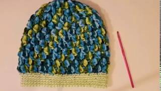 How to crochet a Bobble stitch beanie [upl. by Botnick444]