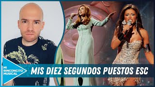 Mis Diez Segundos Puestos favoritos de la historia de Eurovisión [upl. by Noroj]