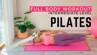 40 Minute Body Sculpt Pilates with No Equipment  Intermediate Pilates  At Home Workout [upl. by Atem]