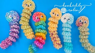 Crochet Worry Worm Pattern  Random Acts of Crochet Kindness [upl. by Ahsats51]