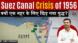 Suez Canal Crisis 1956 explained  History of Egypts Suez Canal [upl. by Glennis]