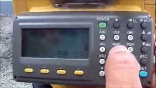 TUTORIAL DE LA ESTACION TOTAL TOPCON GPT 3205 NW [upl. by Oigres]