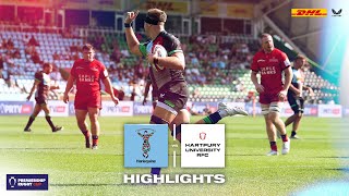 Prem Rugby Cup Highlights Harlequins defeat Hartpury University in thrilling 10triesmatch [upl. by Izawa789]