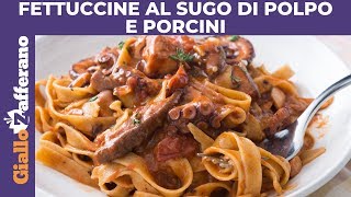 PASTA AL SUGO DI POLPO E FUNGHI PORCINI [upl. by Aldos713]