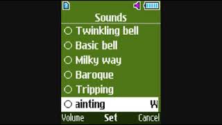 Samsung GTE1272 ringtones Infineon XGOLD version [upl. by Ayekam]