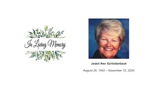 Jodell Schlotterbeck Memorial Service [upl. by Batruk]