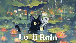 Jazzy Hiphop  Lofi Rain ☂️ Coffee time  for Study  Focus  Relax [upl. by Schreib]