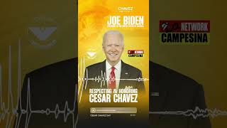 President Bidens Special Message Celebrating Cesar Chavez [upl. by Elmo]