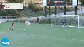 Wisconsin vs Virginia Full PK shootout in NCAA womens second round [upl. by Douglas]