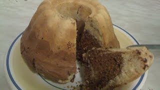 Cucina  Muffin Gigante variegato al cacao con gocce di cioccolato  senza lattosio  BIMBY TM31 [upl. by Eissert]