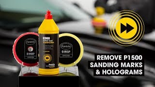 Remove P1500 Hand Flatting Marks EN  Farécla G360 Super Fast Compound SFC101 [upl. by Nitsu699]