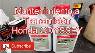 Cambio de aceite Transmisión Honda ODYSSEY [upl. by Janna444]