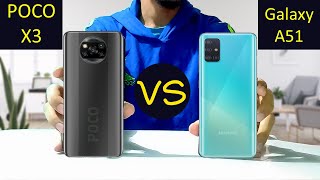 Poco X3 VS Galaxy A51 [upl. by Benedicto444]