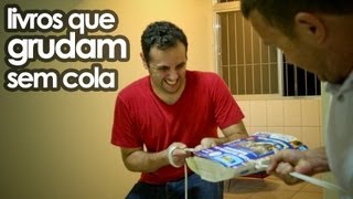 Livros que grudam sem cola EXPERIÊNCIA de FÍSICA  atrito [upl. by Thurlough]