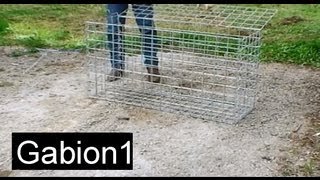 How to assemble a gabion basket in 4 minutes [upl. by Ahsetra]