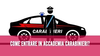 Come entrare nellAccademia dei Carabinieri [upl. by Olfe]