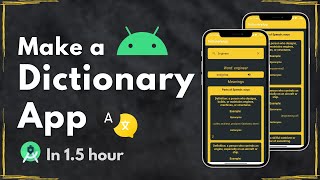 Lets Make a Dictionary App  Android Project  REST API [upl. by Mosby]