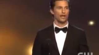 Matthew McConaughey Wins Best Actor for True Detective at Critics Choice Awards 2014 [upl. by Sesom]