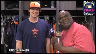 Jake Meyers Astros engages in a oneonone discussion with Coach Michael E [upl. by Aekal]