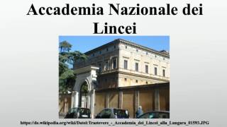 Accademia Nazionale dei Lincei [upl. by Valda438]