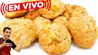 GALLETAS de AVENA y MANZANA caseras🏠🍪🍏 FÁCILES y SALUDABLES Receta EN VIVO y EN DIRECTO [upl. by Bethena]