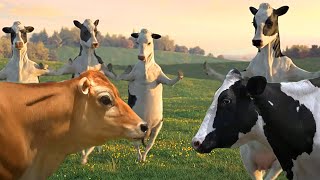 FUNNY COW DANCE 4 │ Cow Song amp Cow Videos 2024 [upl. by Neille]