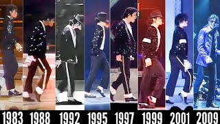 Michael Jackson Billie Jean Moonwalk Evolution 19832009  High Quality [upl. by Gabler]