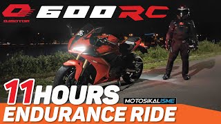 QJMOTOR SRK600RC 11 HOURS ENDURANCE RIDE [upl. by Essex828]