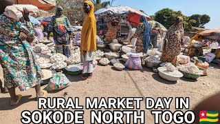 RURAL MARKET DAY IN SOKODE NORTH TOGO WEST AFRICA LARGEST MUSLIM CITY IN TOGO 🇹🇬 [upl. by Felix]