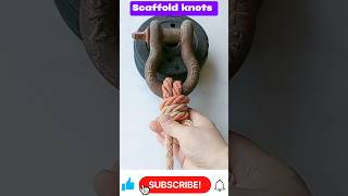 Easy Scaffold Knot to ring Quick Tutorial Scaffold knotskill easyknots [upl. by Farrel]