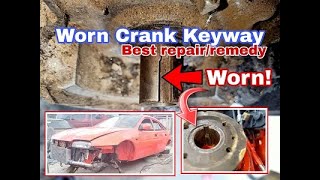 Crankshaft Keyway problemCheap and Quick remedy Mazda 323F Lantis BPT [upl. by Dnalevets]