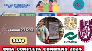 PROCEDIMIENTO para el PREREGISTRO DE COMIPEMS 2024 [upl. by Lezned472]