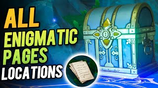 All Enigmatic Pages Locations in Fontaine  Get Luxurious Chest  Genshin Impact 40 Fontaine [upl. by Porte325]