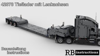 RBi Tieflader mit Lenkachsen für LEGO® 42078 Mack Anthem [upl. by Jegger35]