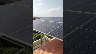 Solar system installed shortvideo shortfeed youtubeshort shorts solarpower solarenrgy solarin [upl. by Nueovas]