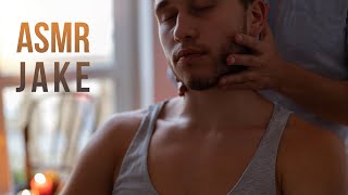 ASMR Male relaxation massage for restart with a little whispering [upl. by Arima]