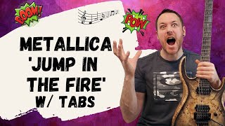 How To Play Metallica On Guitar Jump In The Fire Guitar Lesson  Tutorial [upl. by Anderson871]