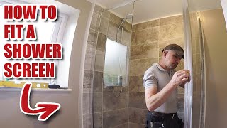 How to fit a GLASS shower screen [upl. by Nehgem]